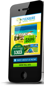 travel agent landing page